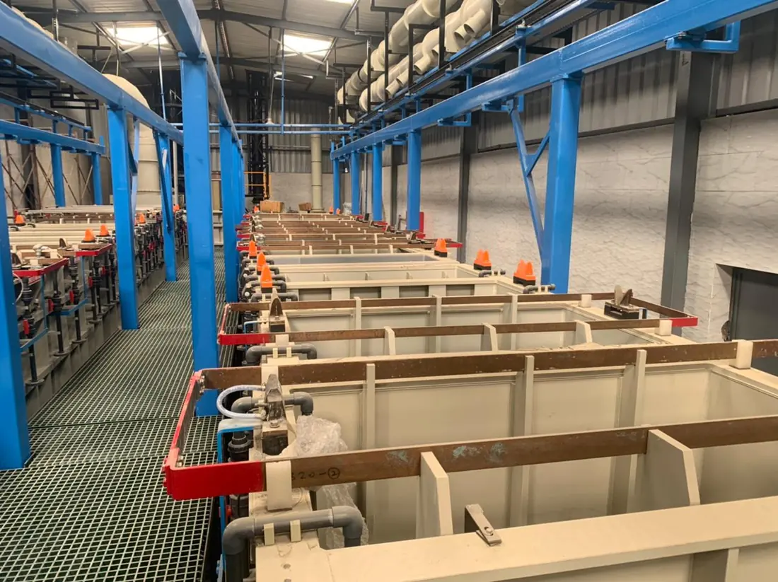 Electroplating line supplied and installed by El Fath Group