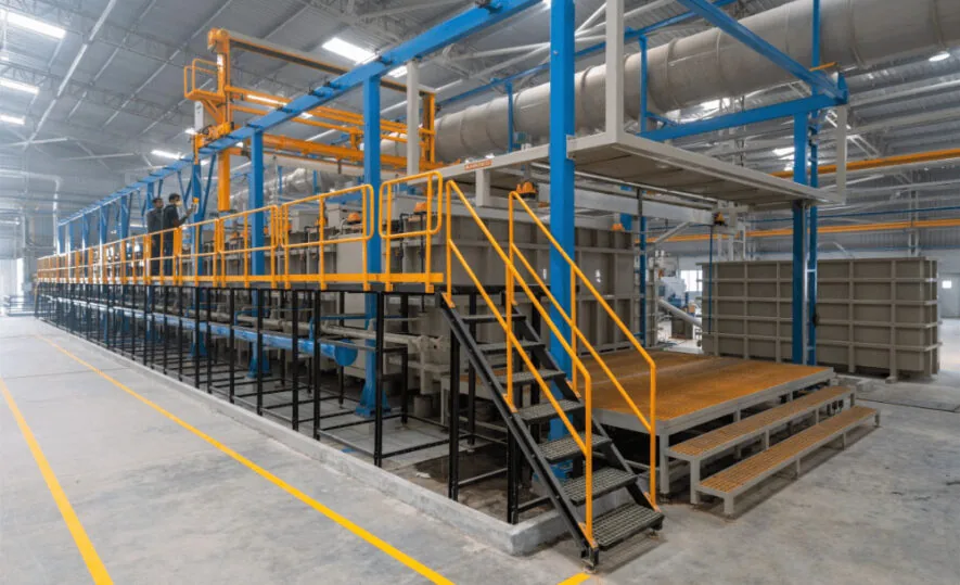 Automatic rack plating line installed by El Fath Group